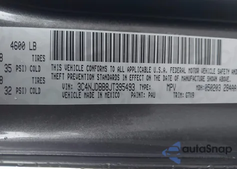 2018 Jeep Compass Altitude 4X4 from USA, damaged, VIN 3C4NJDBB8JT395493